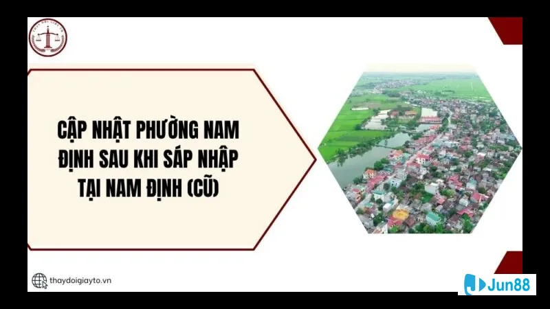 Cảnh quan thành phố Nam Định với đường phố nhộn nhịp